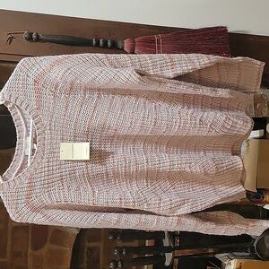 Lucky Brand Multicolored Textured Knit Sweater